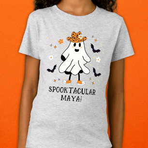 Niedliches Halloween-Geist mit Namen T-Shirt