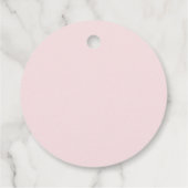 Niedliches Halloween-Geisterrosa Geschenkanhänger (Rückseite)