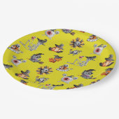 Niedliches Halloween-Gesamtdesign Pappteller (Schrägansicht)