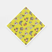 Niedliches Halloween-Gesamtdesign Serviette (Ecke)