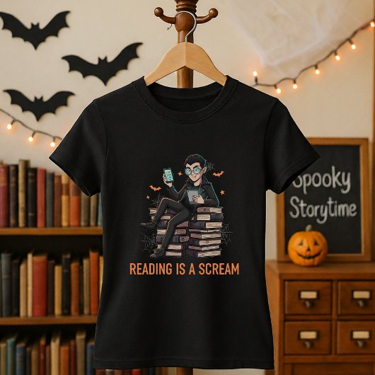 Niedliches Halloween-Geschenk für Bibliothekare un T-Shirt
