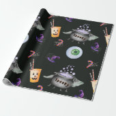Niedliches Halloween-Geschenk Geschenkpapier (Ungerollt)