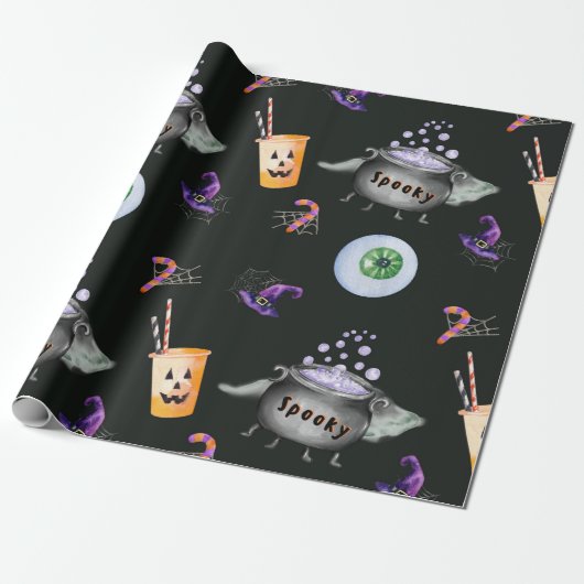 Niedliches Halloween-Geschenk Geschenkpapier (Ungerollt)