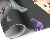 Niedliches Halloween-Geschenk Geschenkpapier (Rolleneckpunkt)