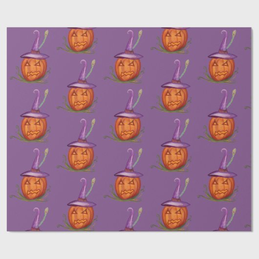 Niedliches Halloween-Geschenkpapier Geschenkpapier (Flach)