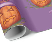 Niedliches Halloween-Geschenkpapier Geschenkpapier (Rolleneckpunkt)