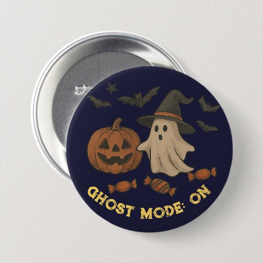 Niedliches Halloween - Gespenster, Fledermäuse & C Button (Vorne & Hinten)