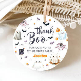 Niedliches Halloween Ghost 1. Geburtstag Party Geschenkanhänger