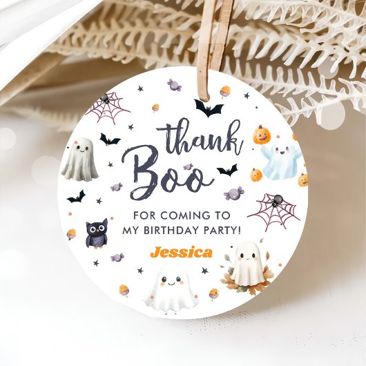 Niedliches Halloween Ghost 1. Geburtstag Party Geschenkanhänger