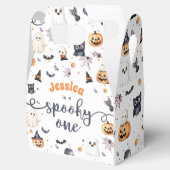 Niedliches Halloween Ghost 1. Geburtstag Party Geschenkschachtel (Geöffnet)