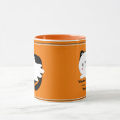 Niedliches Halloween Ghost Black Cat Boo Tasse (Zentrum)
