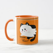 Niedliches Halloween Ghost Black Cat Boo Tasse (Links)