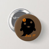 Niedliches Halloween-Ghost Button (Vorne & Hinten)