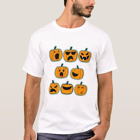 Niedliches Halloween Ghost-Cartoon-Design T-Shirt (Vorderseite)