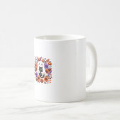 Niedliches Halloween-Ghost-Cat-Design Kaffeetasse (VorderseiteRechts)