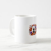Niedliches Halloween-Ghost-Cat-Design Kaffeetasse (Vorderseite Links)