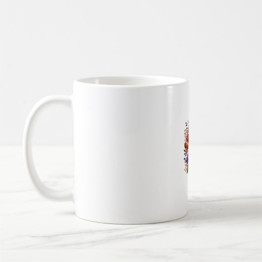 Niedliches Halloween-Ghost-Cat-Design Kaffeetasse (Links)
