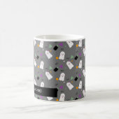 Niedliches Halloween Ghost Colorful Confetti Kaffeetasse (Mittel)