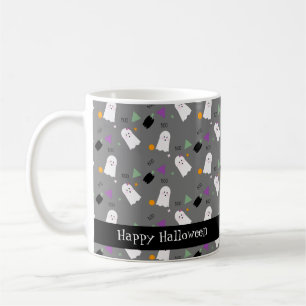 Niedliches Halloween Ghost Colorful Confetti Kaffeetasse