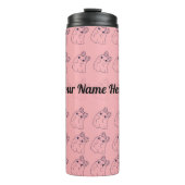 Niedliches Halloween-Ghost-Design Thermosbecher (Vorderseite)