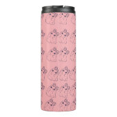 Niedliches Halloween-Ghost-Design Thermosbecher (Rückseite)