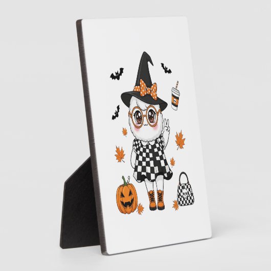 Niedliches Halloween-Ghost Fotoplatte (Seite)