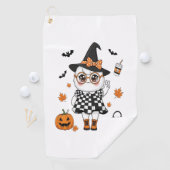 Niedliches Halloween-Ghost Golfhandtuch (Insitu)