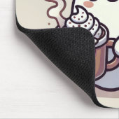 Niedliches Halloween Ghost in Herbst Beanie & Hot  Mousepad (Ecke)