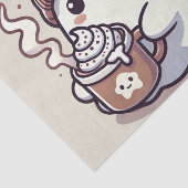 Niedliches Halloween Ghost in Herbst Beanie & Hot Seidenpapier (Ausschnitt)