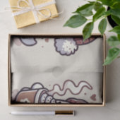 Niedliches Halloween Ghost in Herbst Beanie & Hot Seidenpapier (Geschenk)