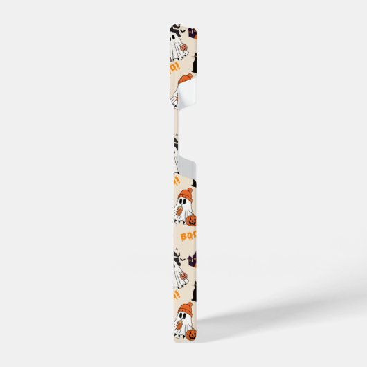 Niedliches Halloween Ghost iPhone 15 Fall - Spooky iPhone Hülle (Linke Seite)