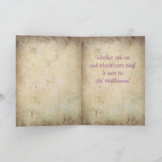 Niedliches Halloween-Ghost Karte (Innenseite)