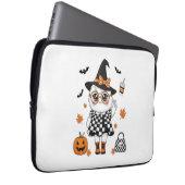 Niedliches Halloween-Ghost Laptopschutzhülle (Vorne Rechts)