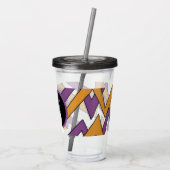 Niedliches Halloween Ghost-Lila Muster Acryltrinkbecher (Rückseite)