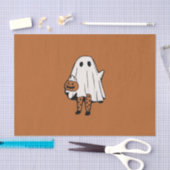 Niedliches Halloween Ghost mit Strümpfen Halloween Seidenpapier (Handwerk)