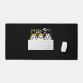 Niedliches Halloween Ghost Nurse Trio mit medizini Schreibtischunterlage (Tastatur & Maus)