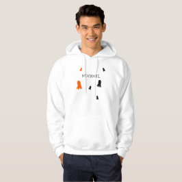Niedliches Halloween Ghost Orange, schwarz Persona Hoodie