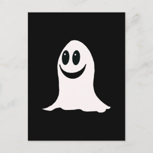Niedliches Halloween-Ghost Postkarte