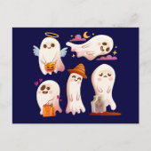 Niedliches Halloween-Ghost Postkarte (Vorderseite)