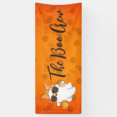 Niedliches Halloween Ghost Pumpkin Gewürz Personal Banner (Vertikal)