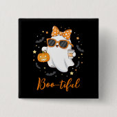 Niedliches Halloween Ghost Pumpkin Gewürz Personal Button (Vorderseite)