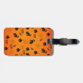 Niedliches Halloween Ghost Pumpkin Gewürz Personal Gepäckanhänger (Rückseite horizontal)