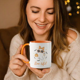 Niedliches Halloween Ghost Pumpkin Gewürz Personal Tasse