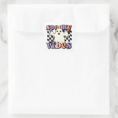 Niedliches Halloween-Ghost Quadratischer Aufkleber (Tasche)