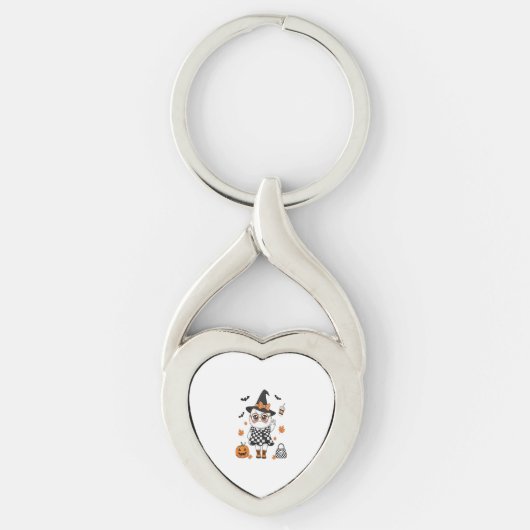 Niedliches Halloween-Ghost Schlüsselanhänger (Vorderseite)