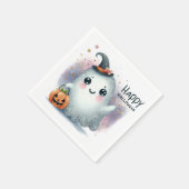Niedliches Halloween-Ghost Serviette (Ecke)