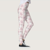 Niedliches Halloween Ghost & Spiderweb Muster (2) Leggings (Rechts)