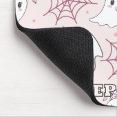 Niedliches Halloween Ghost & Spiderweb Muster (2) Mousepad (Ecke)