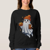Niedliches Halloween-Ghost Sweatshirt (Vorderseite)
