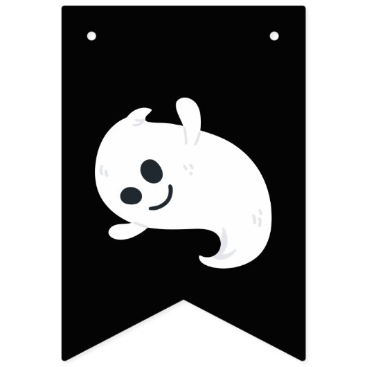 Niedliches Halloween-Ghost Wimpelkette (Zweite Fahne)